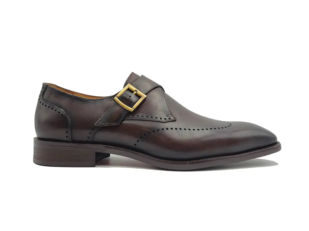 Carrucci Calfskin Single Monk Loafer