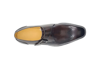 Calfskin Single Monk Loafer 14 KS509-42COGNAC9  - from alligatorwarehouse.com