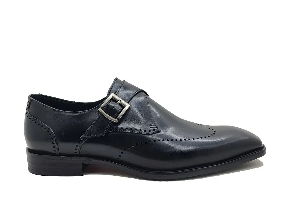 Carrucci Calfskin Single Monk Loafer