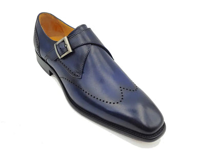 Calfskin Single Monk Loafer 19 KS509-42COGNAC9  - from alligatorwarehouse.com