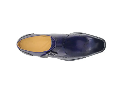 Calfskin Single Monk Loafer 20 KS509-42COGNAC9  - from alligatorwarehouse.com