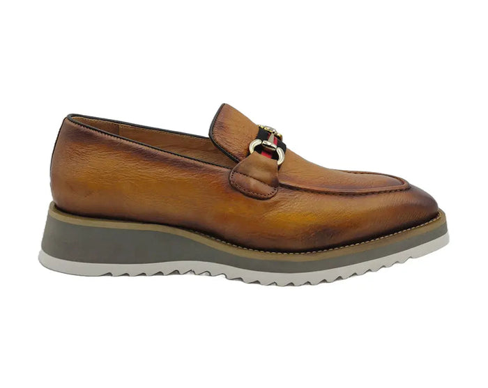 Carrucci Calfskin Slip-On Horsebit Loafer