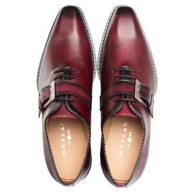 Machado Calfskin Leather Monk-Strap Shoes By Mezlan Made In Spain Brand 3   - from alligatorwarehouse.com
