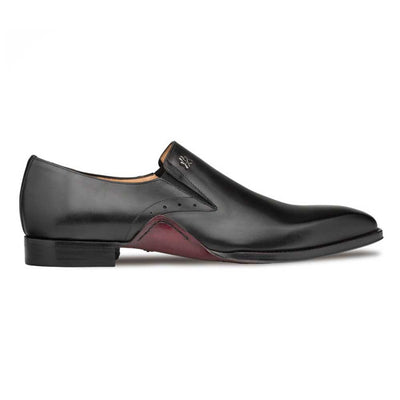 Patina Calfskin Artisan Black Double Gore Slip-on Shoes By Mezlan Made In Spain Brand 2   - from alligatorwarehouse.com