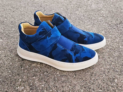 Camouflage Printed Suede Sneakers 12 KS671-04SRED75  - from alligatorwarehouse.com
