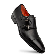 Cantera Double Monk Strap Black By Mezlan Made In Spain Brand