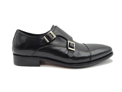 Cap Toe Double Monk Strap Shoe 4 KS099-302WHISKY8  - from alligatorwarehouse.com