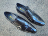 Cap Toe Double Monk Strap Shoe 5 KS099-302WHISKY75  - from alligatorwarehouse.com
