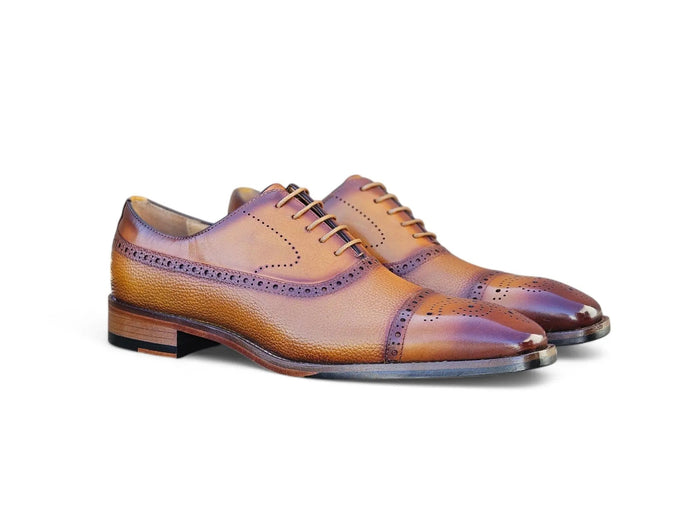 Carrucci Cap Toe Oxford Leather Sole