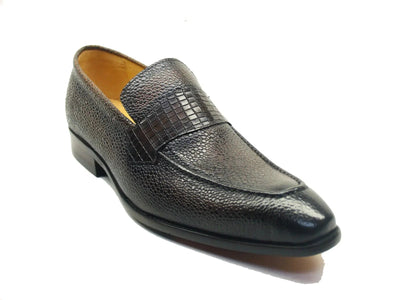 Caviar Calfskin Penny Loafer 3 KS478-114ECOGNAC75  - from alligatorwarehouse.com