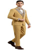 Champagne Prom Tuxedo - Perfect Wedding Suit Vested Rhinestone Lapelled 3   - from alligatorwarehouse.com