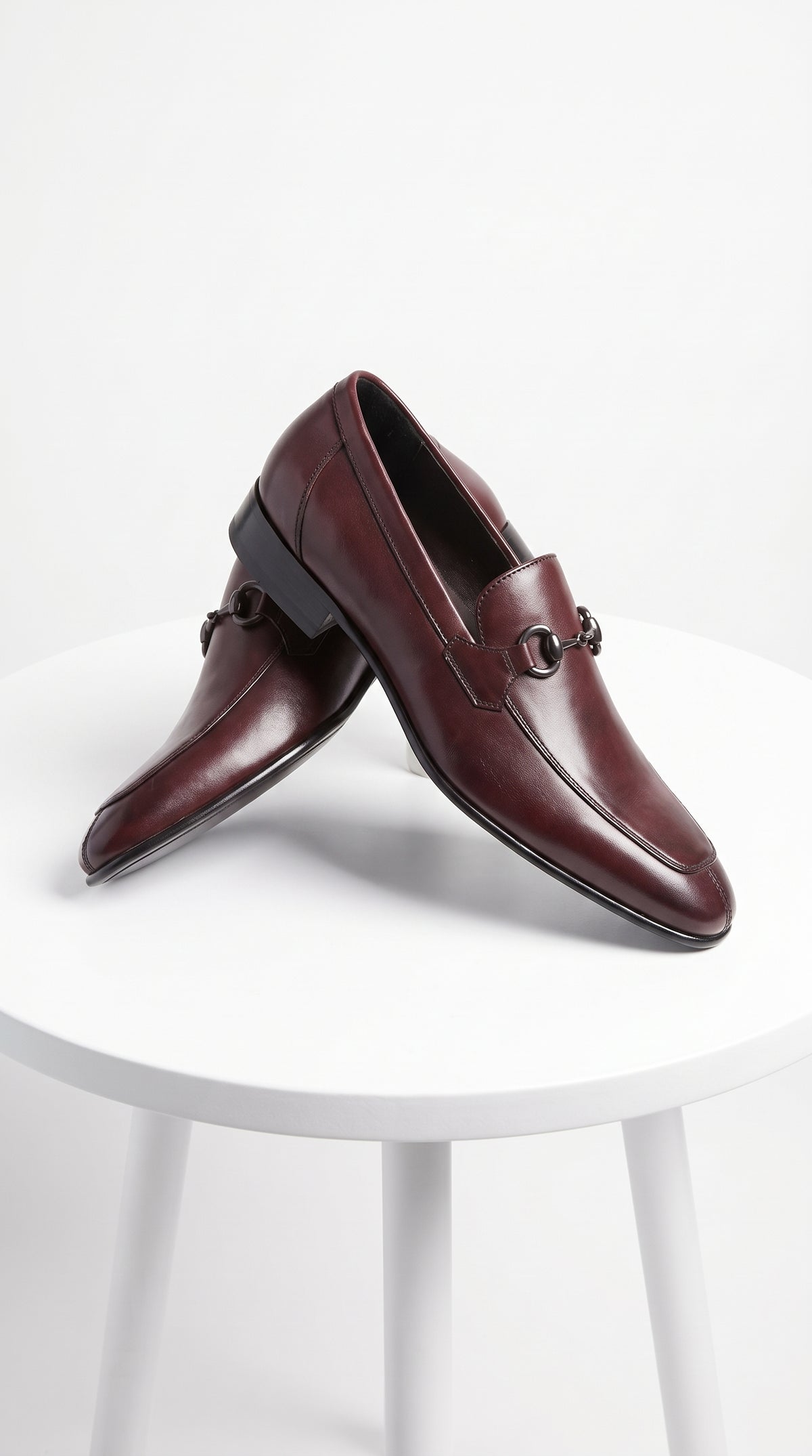 Lombardy Men’s Calf Leather Bit Loafers – Luxury Slip-On Dress Shoes