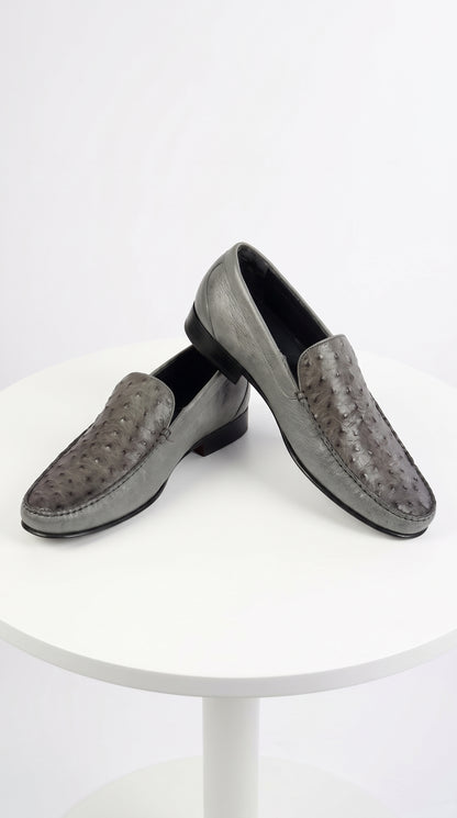 Lombardy Men's Caiman Belly & Calfskin Lombardy Men’s Caiman Belly & Calfskin Loafers – Exotic Leather Slip-On Dress Shoes