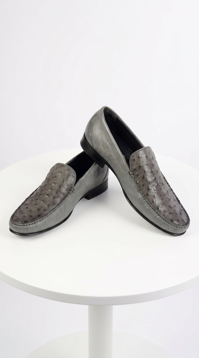 Lombardy Men's Caiman Belly & Calfskin Lombardy Men’s Caiman Belly & Calfskin Loafers – Exotic Leather Slip-On Dress Shoes