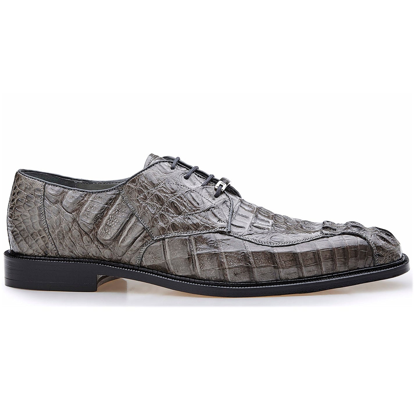Belvedere Chapo Gray Genuine Alligator Leather Shoe