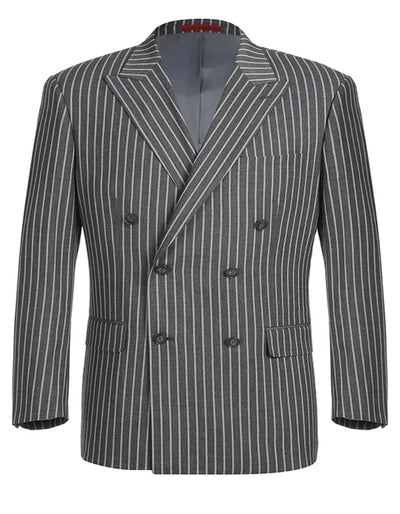 1920s Mens Suit - 1920s Mens Outfit - 1920s  costume  Bold Pinstripe  Suit in  Charcoal Grey 1 8C-9303  - from alligatorwarehouse.com