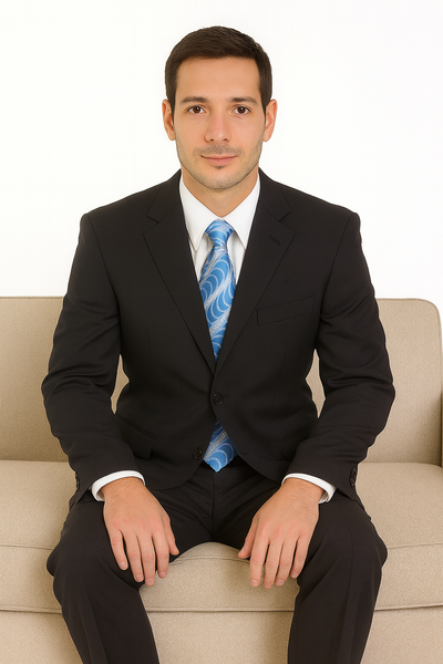 Mens Classic 3 button 2 Piece Suit in Navy 16 5802K-Navy-38R  - from alligatorwarehouse.com