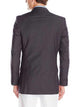 Men's 2 Button Charcoal Featherbone Micro Tech Slim Fit Suit Jacket