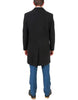 Modern Fit Poly Dark Charcoal Overcoat Wool men's Car Coat Mid Length Three quarter length coat 2   - from alligatorwarehouse.com