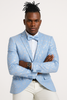 Men's slim fit sky blue & silver paisley foil print tuxedo dinner jacket for prom & wedding 2   - from alligatorwarehouse.com