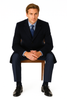 Pure Wool Full-Length Men’s Navy Overcoat – Classic Winter Dress Coat 8 CS9-Navy-S  - from alligatorwarehouse.com