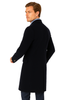 Pure Wool Full-Length Men’s Navy Overcoat – Classic Winter Dress Coat 4 CS9-Navy-S  - from alligatorwarehouse.com