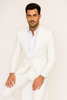 Seersucker Suit Peak Lapel Suit in Color 