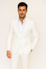 Seersucker Suit Peak Lapel Suit in Color 