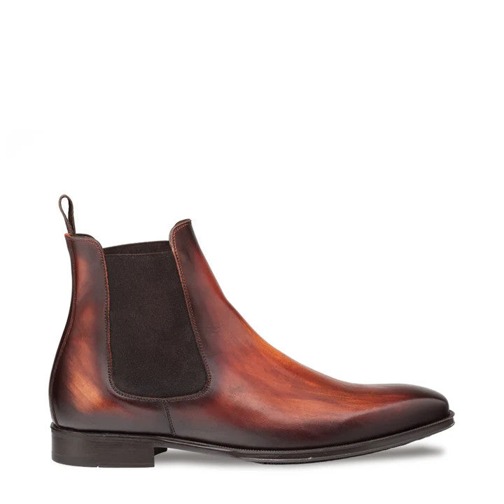 Cervantes Chelsea Boot Cognac Rust By Mezlan Made In Spain Brand