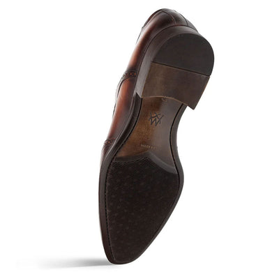 Men's Tasso Chestnut Calfskin Leather Derby Oxfords By Mezlan Made In Spain Brand 5   - from alligatorwarehouse.com