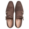 Actore II Chestnut Suede Double Monk Strap Shoes By Mezlan Made In Spain Brand 4   - from alligatorwarehouse.com