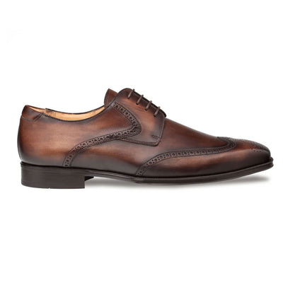 Men's Tasso Chestnut Calfskin Leather Derby Oxfords By Mezlan Made In Spain Brand 2   - from alligatorwarehouse.com