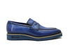 Chic Patina Burnished Penny Loafer 3 KS518-03OCEANBLUE75  - from alligatorwarehouse.com