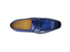 Chic Patina Burnished Penny Loafer 4 KS518-03OCEANBLUE75  - from alligatorwarehouse.com