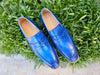 Chic Patina Burnished Penny Loafer 7 KS518-03OCEANBLUE75  - from alligatorwarehouse.com