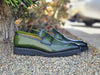 Chic Patina Burnished Penny Loafer 14 KS518-03OCEANBLUE75  - from alligatorwarehouse.com