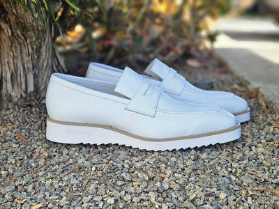 Chic Patina Burnished Penny Loafer 23 KS518-03OCEANBLUE8  - from alligatorwarehouse.com