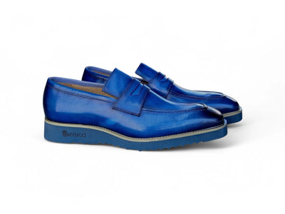 Chic Patina Burnished Penny Loafer