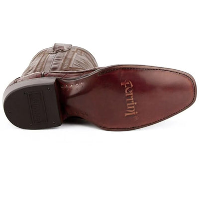 Ferinni Boot - Mens Dress Cowboy Boot  - Ferrini Men's Stallion Alligator Belly Boots French Toe Handcrafted Chocolate in  Chocolate 5 10741-09-080-D  - from alligatorwarehouse.com