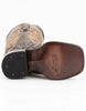 Ferrini Bronco Men's Print Pirarucu Fish Boots Handcrafted Chocolate 6 93393-09-080-B  - from alligatorwarehouse.com