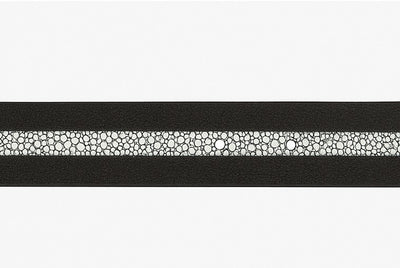 Cinto de Mantarraya Imitacion Perla Completa Color Negro 8C111405 9 LAB-8C111405-32  - from alligatorwarehouse.com