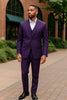Mens Classic Three-Piece Purple Suit ƒ?? Formal Slim Fit Tuxedo Set with Vest 3   - from alligatorwarehouse.com