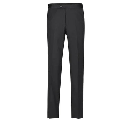 Mens Traditional Two Button Classic Fit Notch Black Tuxedo