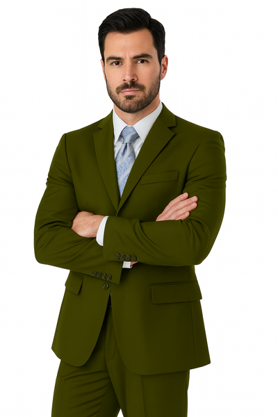 Mens Classic 3 button 2 Piece Suit in Navy 24 5802K-Navy-38R  - from alligatorwarehouse.com