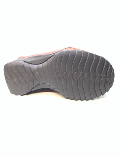 Los Altos Cognac Ostrich Leg Lace Up Sneakers 4   - from alligatorwarehouse.com