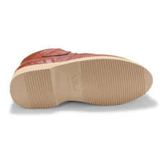 Los Altos Casual Cognac Caiman Belly & Ostrich Rubber shoes