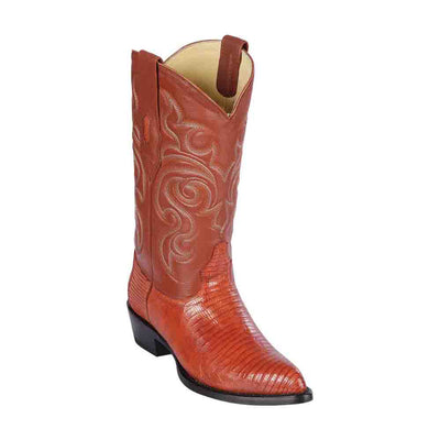 Los Altos Cognac Teju Lizard Boots 1   - from alligatorwarehouse.com