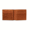 Ferrini Full Quill Ostrich Billfold Cognac 3 AABF-CG  - from alligatorwarehouse.com