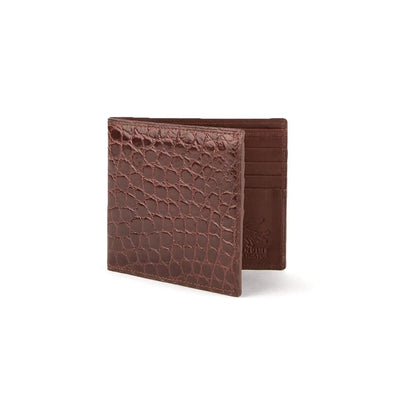 Ferrini Alligator Billfold Wallet Cognac 4 ABBF-CG  - from alligatorwarehouse.com