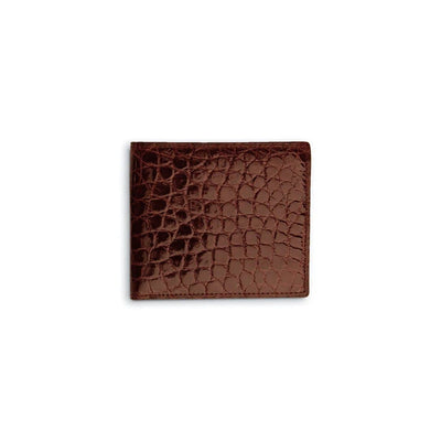 Ferrini Alligator Billfold Wallet Cognac 2 ABBF-CG  - from alligatorwarehouse.com